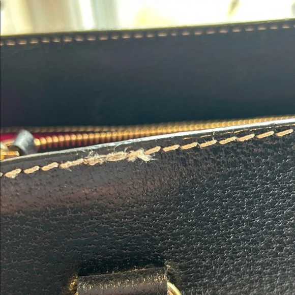 Kate Spade Black Tote Bag with gold Accents - Picture 7 of 10